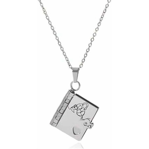 Granddaughter Book Necklace Personalized Gold Silver Locket