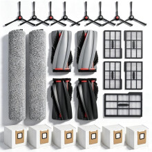 Replacement Parts Kit for Omni E25 / E28 Vacuum Cleaner:Mop Roller Brush,Main Brush,Side Brush,Filter,Dust Bags
