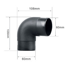 3 Pezzi 60mm Auto Riscaldatore Ad Aria Condotto Tubo di Sfiato Aria di Uscita L Forma Gomito Bend Tubo di Scarico Connettore per Webasto Eberspaecher