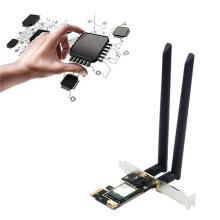 7260AC WiFi Card Adapter 1200Mbps 2.4G/5GHz Dual Band 4.0 WiFi 5 PCI-E Network Card for Win7/8/10/11