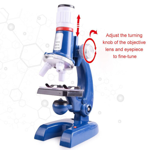 Microscope For Adults Students 100x-1200x Beginners Microscope W/ Phone Adapter 1