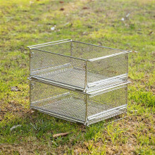 Stainless Steel Camping Storage Cage Outdoor IGT Table Wrought Iron Camping Storage Box IGT Camping Cage