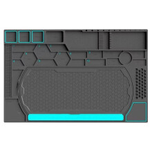 Magnetic Repair Silicone Pad High-Temp-Resistant Soldering Working Mat Phone Disassembly PCB Electronic Repair Black