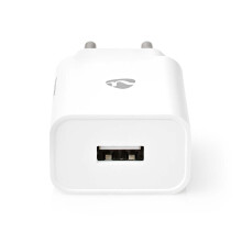 Wandladegerät | 12 W | Schnellladefunktion | 1x 2,4 A A | Anzahl der Ausgänge: 1 | USB-A | Ohne Kabel | Einzelspannungsausgang