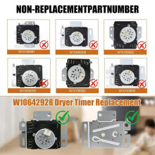 W10642928 WPW10642928 Dryer Timer for MEDX655DW1 MEDX655DW0 MGDX655DW2 MGDX655DW0 Dryer Timer Replacement