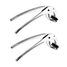 2X Pinze Da Cucina Nel Acciaio Inossidabile Pinze per Teglia per Pizza Pinza Antiscivolo Supporto per Pentole per Tortiere per Pizza Antiscivolo