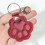 Leather Cat Paw Keychain with Fur Compartment for Pet Ashes 3