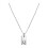 Silver Plated Initial Necklace for Women Q 3