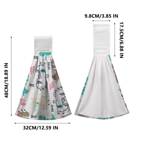 Wrist Towel Soft Absorbent Printed Face and Kitchen Towel 2