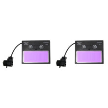 2X Solaire Assombrissement Automatique Panneau de Lentille de Soudage Masque de Casque de Soudage Filtre Automatique Abat-Jour Lunettes pour Les Yeux