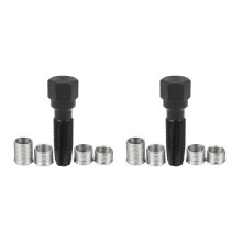 2 Pièces 14mm Kit de Réparation de Filetage de Bougie D'Allumage Kit de Ré-Enfilage Kit Alésoir Taraud M14X1.25