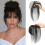 Clip-On Bangs with Temple Extensions Natural Black 1