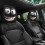 Car Headrest Cover Funny Printed Universal Stretchy Style E 1
