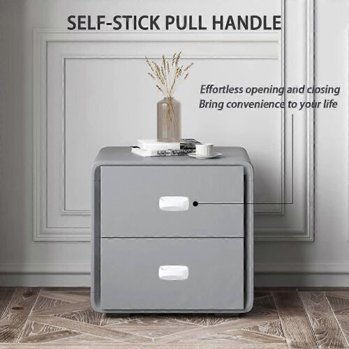 (As show, One size) 6 Pack Self-Stick Instant Cabinet Handle Pulls Drawer Pull Helper with Adhesive Sliding Door Handle Stick On Handle 6pcs/Set 1
