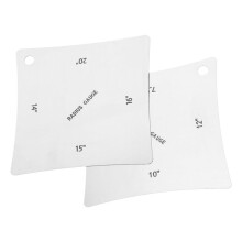 4 Pcs Jauge de Rayon D'Ecrou pour Touche de Guitare Outil de Mesure En Acier Inoxydable