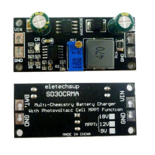 2X MPPT Solar Controller 1A 3.2V 3.7V 3.8V 7.4V 11.1V 14.8V Lithium Ion LiFePO4 Titanate Battery Charger Module,MPPT 12V