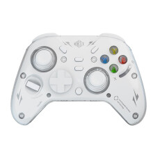 Wireless Game Controllers Tri Mode Gamepad Hall-Effect Linear Joystick 1000Hz Gamepads for PC NS Phone White