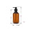 (As show, One size) Pump Bottle, 300ml Empty Plastic Refillable Lotion Soap Shampoo Dispenser Containers with Pump Multipurpose 2