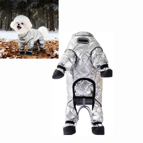 Snow Dog Waterproof Winter Snowsuit with Booties for Small