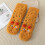 Women's Lamb Fleece Socks Extra-Thick 1 Pair Orange 2
