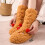 Women's Lamb Fleece Socks Extra-Thick 1 Pair Orange 3