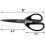 HAWK Pinking Shears Forged Steel 8 inch Black Handle 2