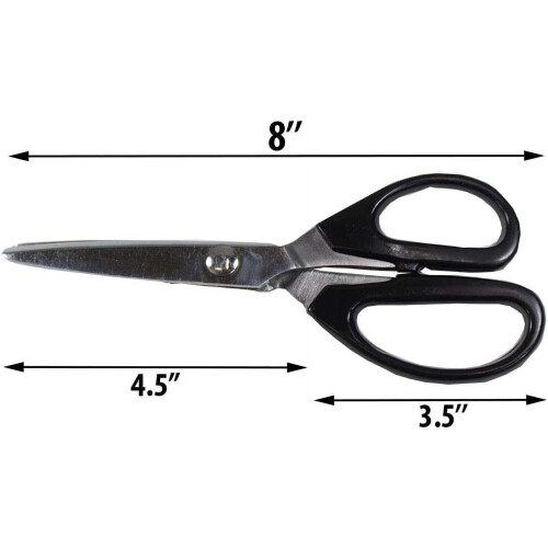 HAWK Pinking Shears Forged Steel 8 inch Black Handle 1