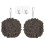 Chenille Hand Towels Microfiber 2-Pack Grey White 1