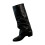 Willtoo Women's Knee-High Wedge Boots Black 1