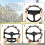 Paw Pattern Steering Wheel Cover for Golf Cart, Machine 6