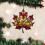 Stained Glass Acrylic Maple Leaf Ornament Gold 1pc 5