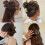 Mini Claw Hair Clips Square Double Row Matte 8 Pcs 4
