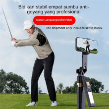 CL12P 180CM Selfie Stick Auto AI Face Tracking Quad Stand 360 Rotation Gimbal Tripod Stabilizer with LED Fill Light