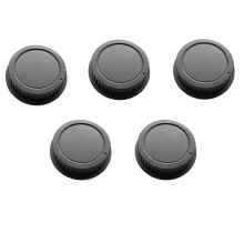 5Pcs Rear Lens Cap Set for EF ES-S Series Plastic Dust Caps Essential Camera Lens Protection Accessories