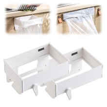 YEPOLERCE Foldable Trash Bag Holder Magnetic Cabinet Door