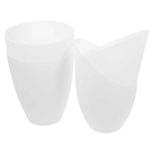 Ibasenice Table Lamp Shades White Plastic 4 Pcs