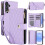Purple RFID-Blocking Flip Wallet Case for Samsung Galaxy 1