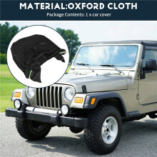 For TJ Waterproof Anti-Ultraviolet Sunshade Dust Cover Half Heat Insulation Car Cover 2 Door