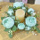 Artificial Rose Candle Ring Red Eucalyptus 1 Pack 1