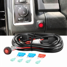 LED Light Bar Wiring Harness Kit 12V with Switch Relay and