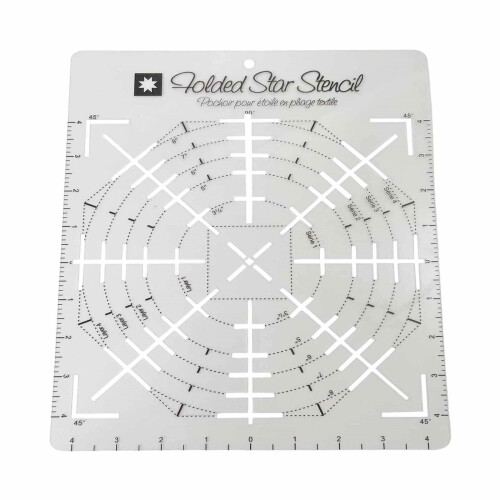 Sewing Ruler Folded Star Bowl Template Craft Stencil
