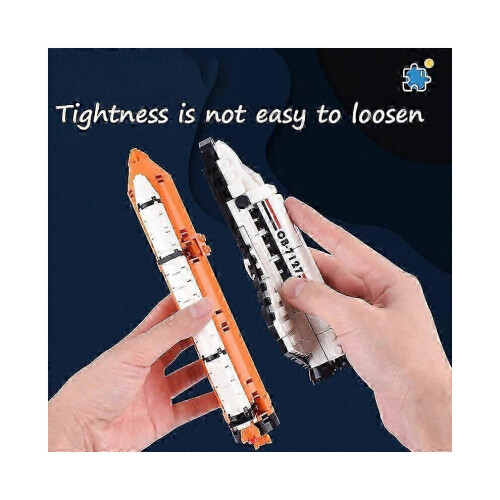 (As show, One size) Rocket Space Astronaut Figures Building Blocks Bricks Classic Model Toy 1