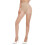 Asdoklhq Women's Fleece-Lined Solid Opaque Tights Beige M 1