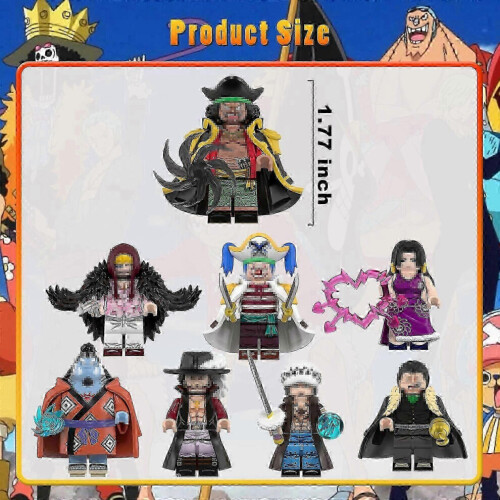 8 mini figurines One Piece : Blocs de construction anime pour enfants 1