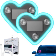Solar Heart-Shaped LED Ambient Light Pillar IP65 Waterproof