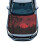 Car Hood Cover Polyester Elastic Red Halloween Print 1