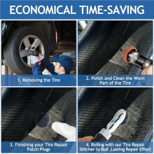 Car Truck Motorcycle Tire Repair Tools Tire Patch Roller Tool Buffing Wheel 42mm High Speed Tyre Grinding
