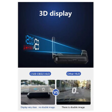 Car OBD HUD Display Speedometer Windshield Projector Digital Water Temp Voltage Speed Meter