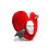 Ali di Cupido rosse con cappello a freccia per cosplay e feste a tema. 3
