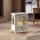 Homcom Chimenea de Etanol Blanco 45 x 28 x 54 cm 2